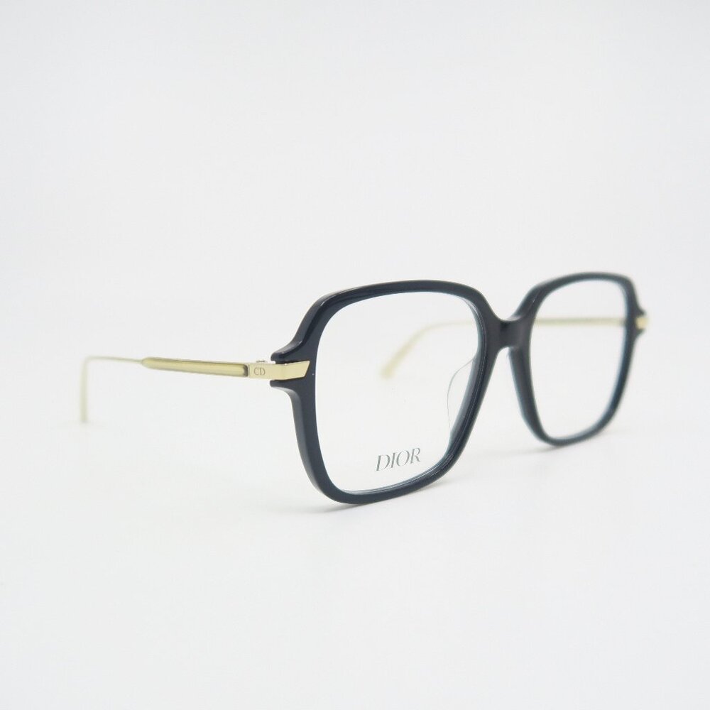 Dior GemDiorO S51 1200 54mm Black & Gold New Women's Square Eyeglasses.